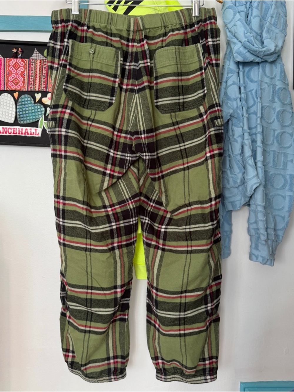 Supreme Plaid Sweatpants Sz Medium
